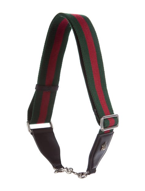 gucci green and red bag strap|gucci detachable shoulder strap.